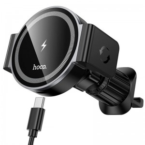 Автодержатель с БЗУ Hoco HW35 Power 15W (air outlet)