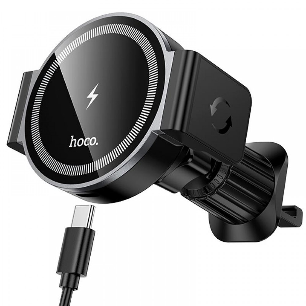 Автотримач з БЗП Hoco HW35 Power 15W (air outlet)