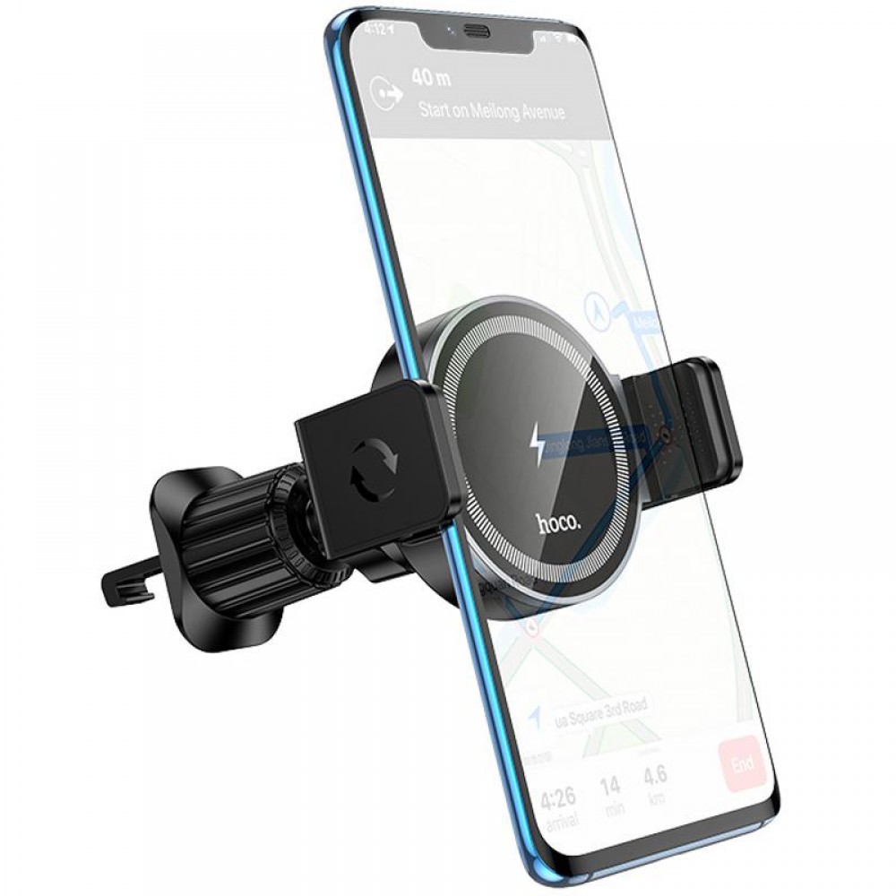 Автотримач з БЗП Hoco HW35 Power 15W (air outlet)