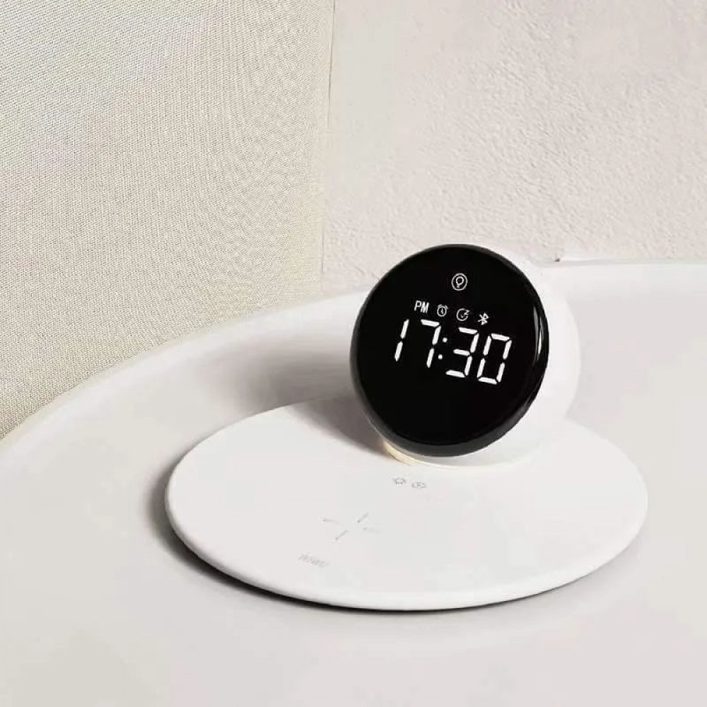 БЗП WIWU Wi-W017 15W Wireless Charger+Digital Alarm+Bluetooth Speaker