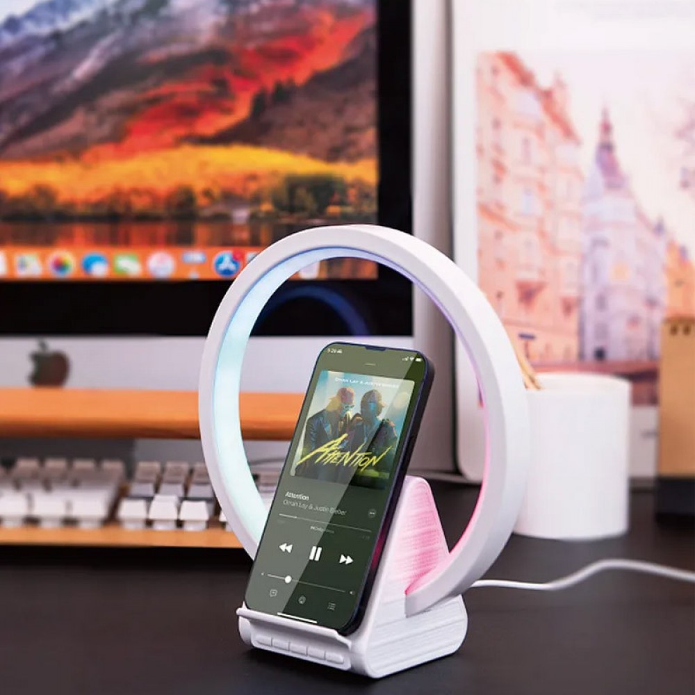 БЗП WIWU Wi-W021 2 in 1 Wireless Charger+Bluetooth Speaker