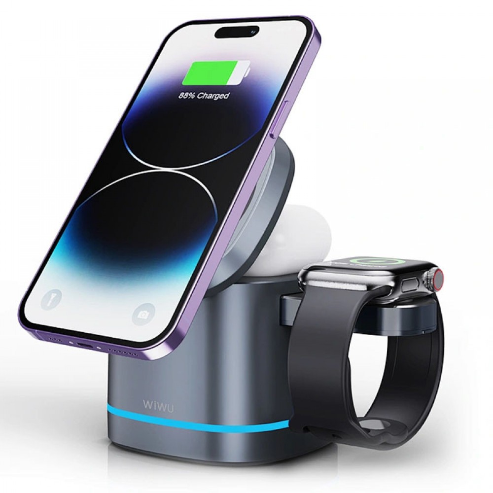 БЗП WIWU Wi-W024 3 in 1 wireless charger БЗП WIWU Wi-W024 3 in 1 wireless charger