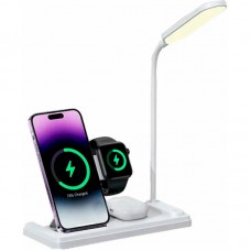 БЗП Usams US-CD195 15W 4in1 Wireless Charging Holder With Table Lamp