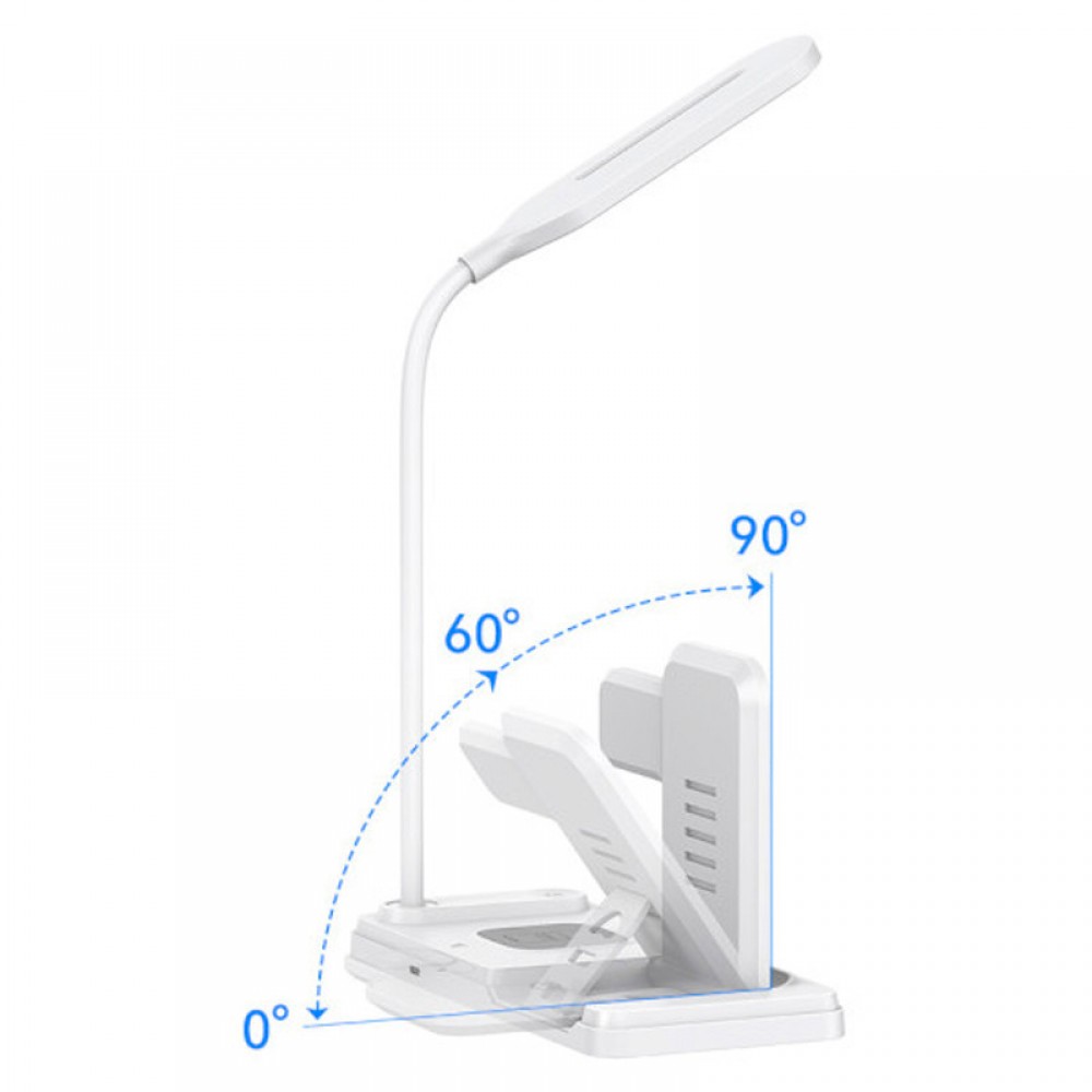 БЗП Usams US-CD195 15W 4in1 Wireless Charging Holder With Table Lamp