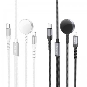 БЗП Hoco CW54 2in1 for Apple Watch + Type-C / Lightning