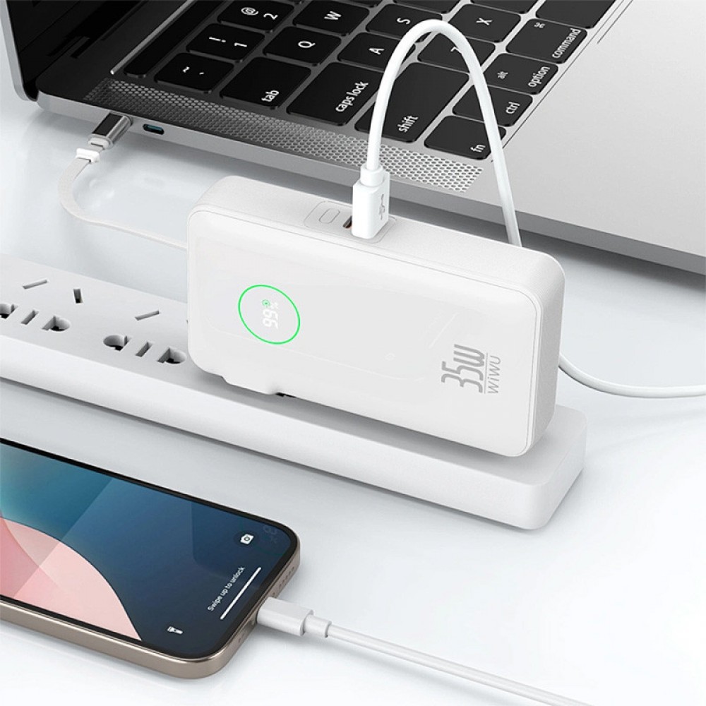Портативний ЗП Power Bank WIWU Wi-P049 PD20W with cable 10000 mAh