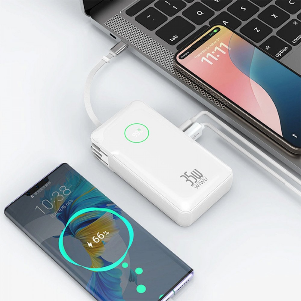 Портативний ЗП Power Bank WIWU Wi-P049 PD20W with cable 10000 mAh