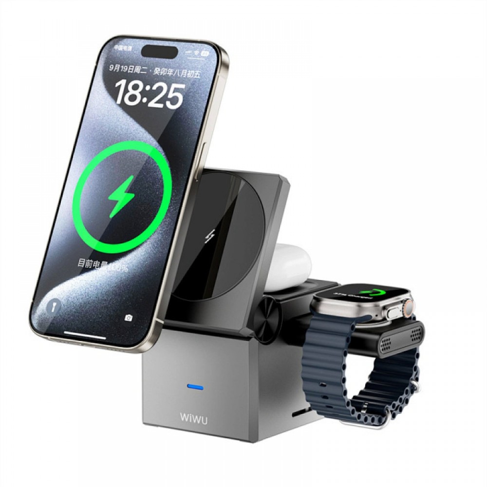 БЗП WIWU Wi-W030 Planeta Trio 3 in 1 Cableless charger БЗП WIWU Wi-W030 Planeta Trio 3 in 1 Cableless charger