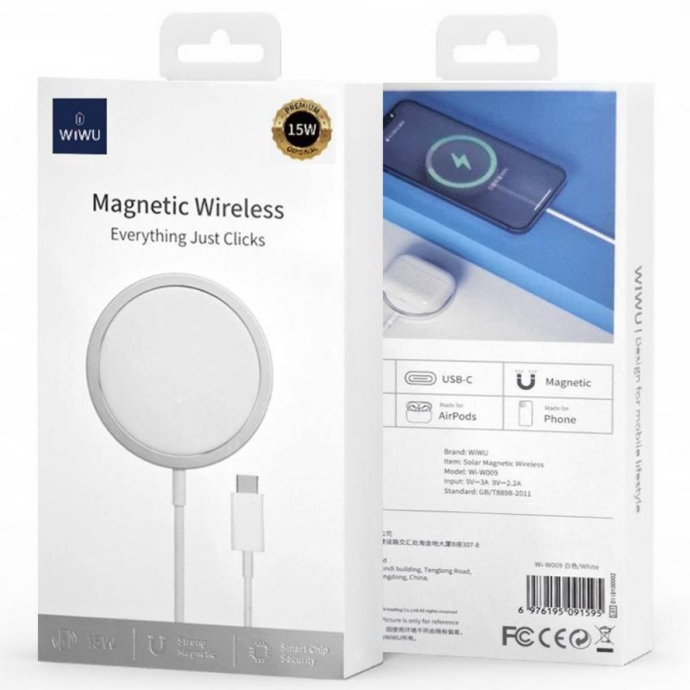 БЗУ WIWU Wi-W009 Cableless charger 15W