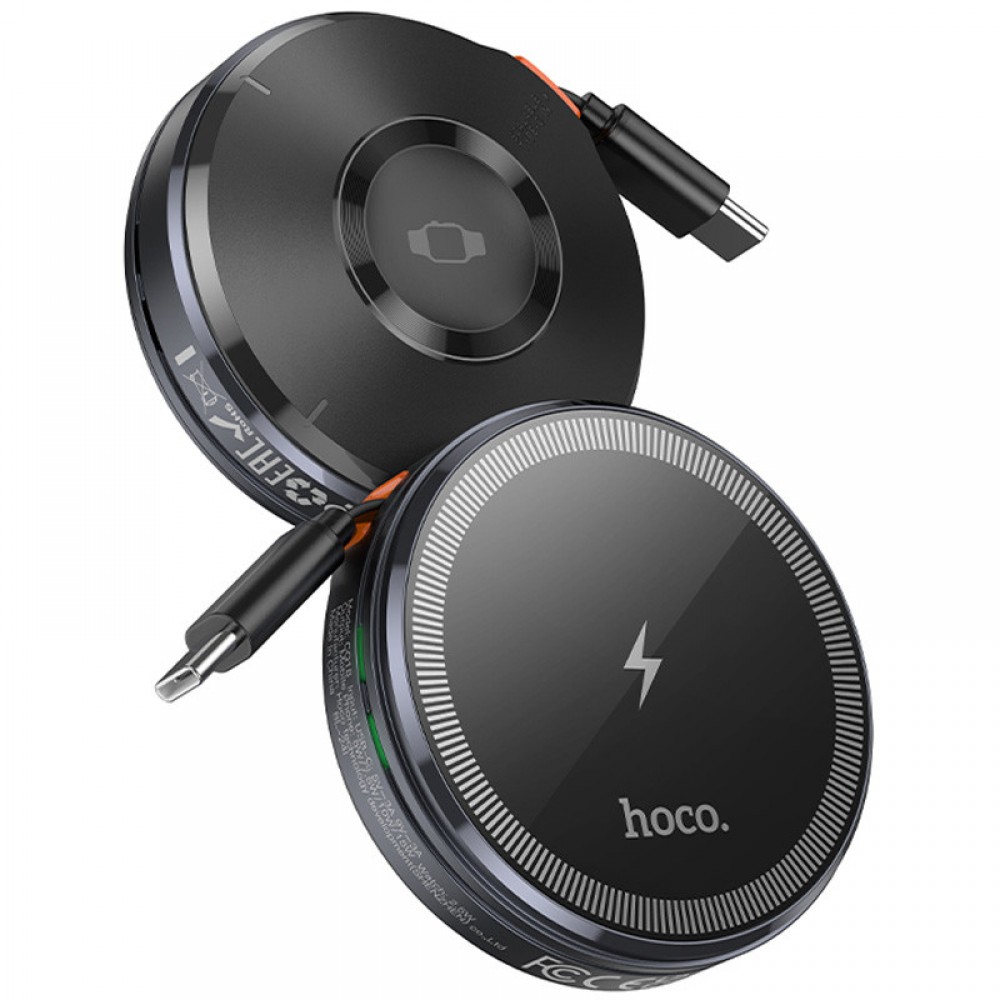 БЗУ Hoco CQ18 Flash 2in1 Magnetic + iWatch (with retractable cable Type-C)
