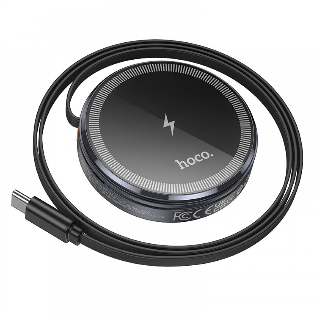 БЗУ Hoco CQ18 Flash 2in1 Magnetic + iWatch (with retractable cable Type-C)