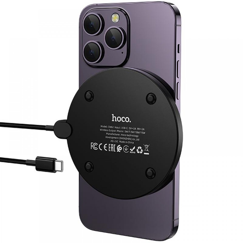 БЗУ Hoco CW62 Peak with digital display and cable 15W