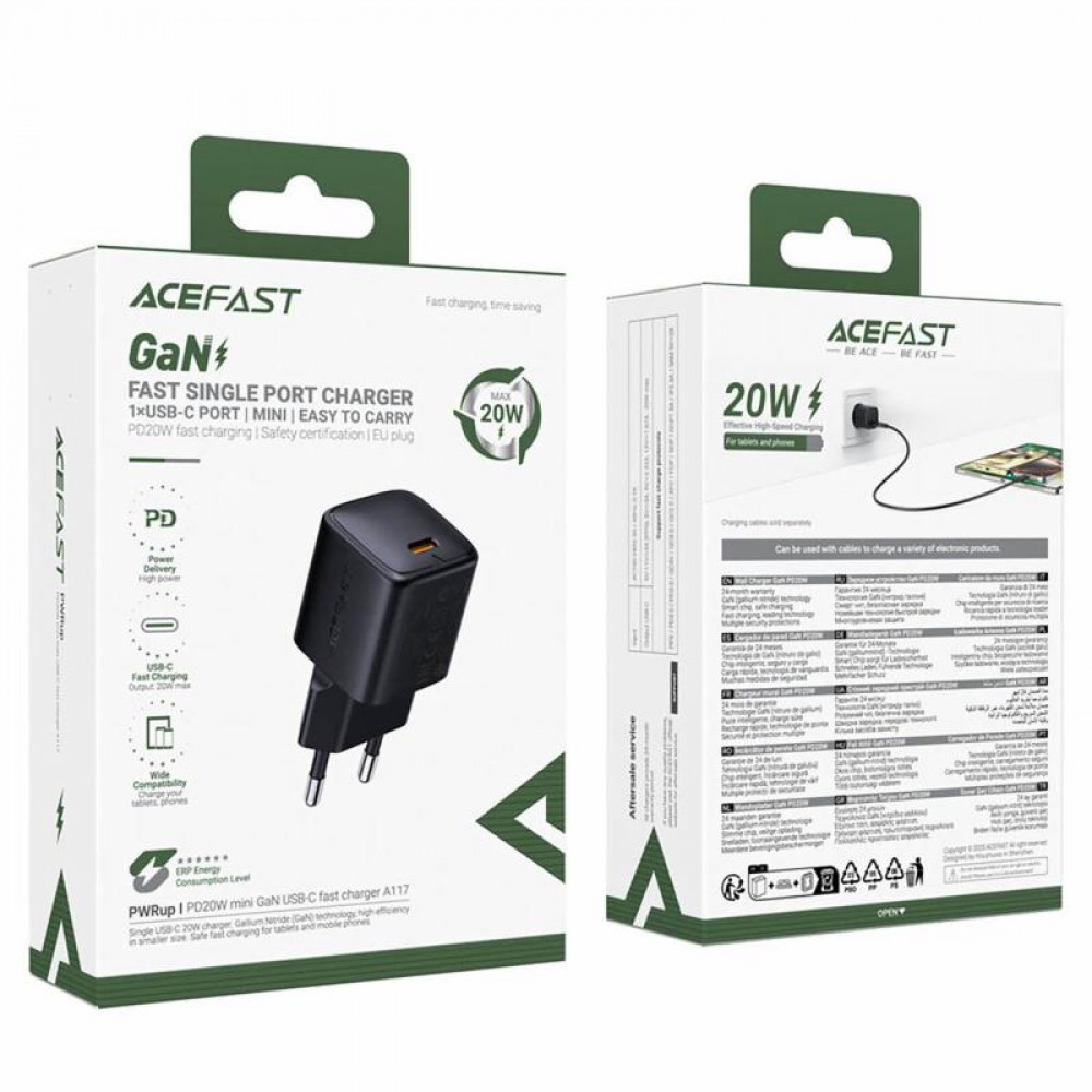 СЗУ Acefast A117 mini PD20W GaN (1USB-C) СЗУ Acefast A117 mini PD20W GaN (1USB-C)
