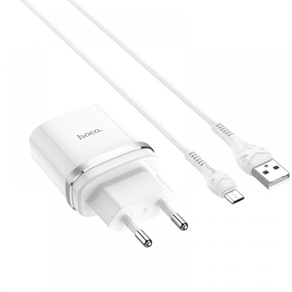 СЗУ Hoco C12Q Smart QC3.0 3A (1USB-A) + кабель USB to MicroUSB