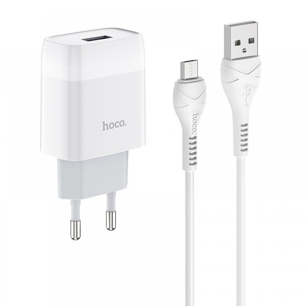 МЗП Hoco C72A Glorious 2.1A (1USB-A) + кабель USB to MicroUSB МЗП Hoco C72A Glorious 2.1A (1USB-A) + кабель USB to MicroUSB