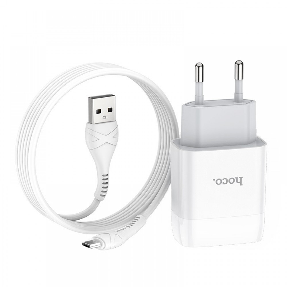 МЗП Hoco C72A Glorious 2.1A (1USB-A) + кабель USB to MicroUSB МЗП Hoco C72A Glorious 2.1A (1USB-A) + кабель USB to MicroUSB