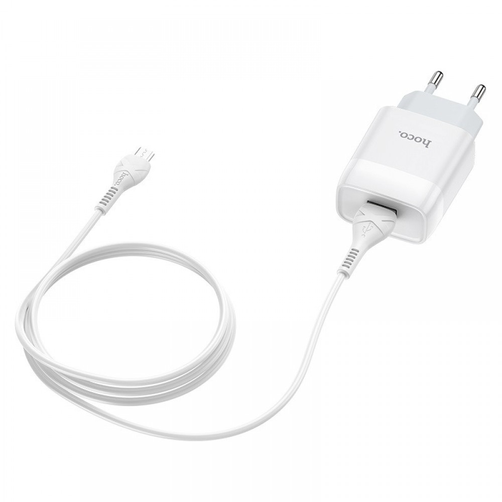 МЗП Hoco C72A Glorious 2.1A (1USB-A) + кабель USB to MicroUSB МЗП Hoco C72A Glorious 2.1A (1USB-A) + кабель USB to MicroUSB