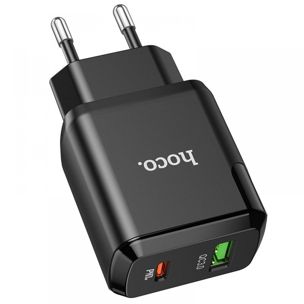 СЗУ Hoco N5 Favor 20W PD+QC3.0 (1USB/1Type-C/3A)