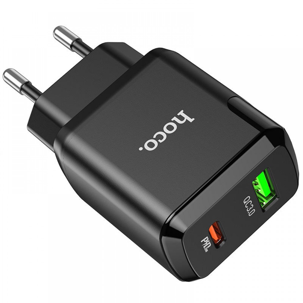 СЗУ Hoco N5 Favor 20W PD+QC3.0 (1USB/1Type-C/3A)