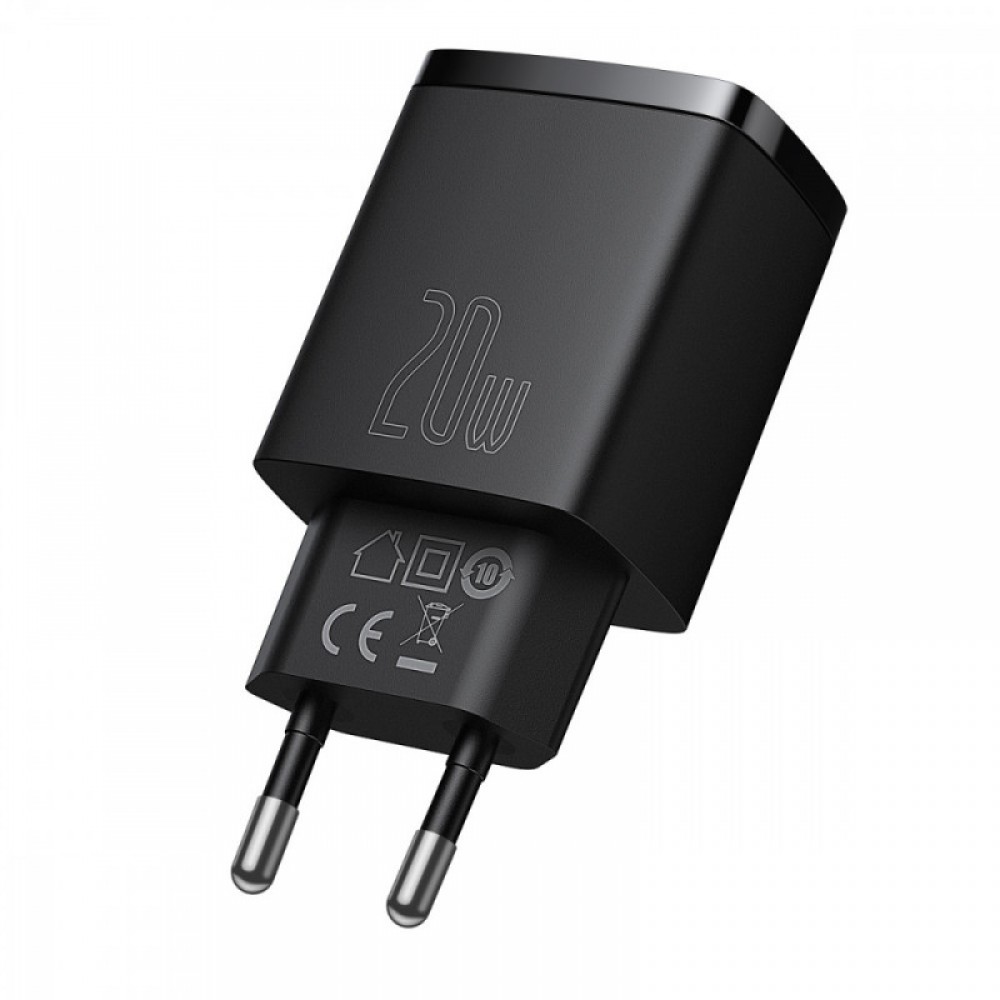 МЗП Baseus Compact Quick Charger 20W QC+ PD (Type-C + 1USB) (CCXJ-B) МЗП Baseus Compact Quick Charger 20W QC+ PD (Type-C + 1USB) (CCXJ-B)
