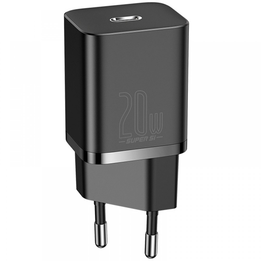 СЗУ Baseus Super Si Quick Charger 1C 20W + кабель Type-C to Lightning (TZCCSUP-B)