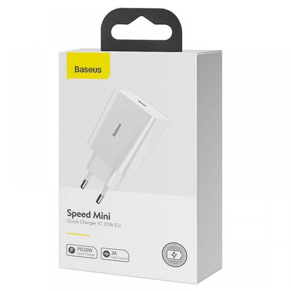 МЗП Baseus Speed Mini Quick Charger 20W (1USB-C) (CCFS-S) МЗП Baseus Speed Mini Quick Charger 20W (1USB-C) (CCFS-S)