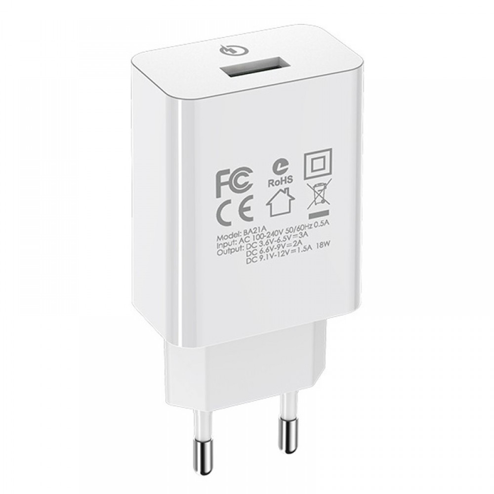 МЗП Borofone BA21A Long journey QC3.0 3A (1USB-A)