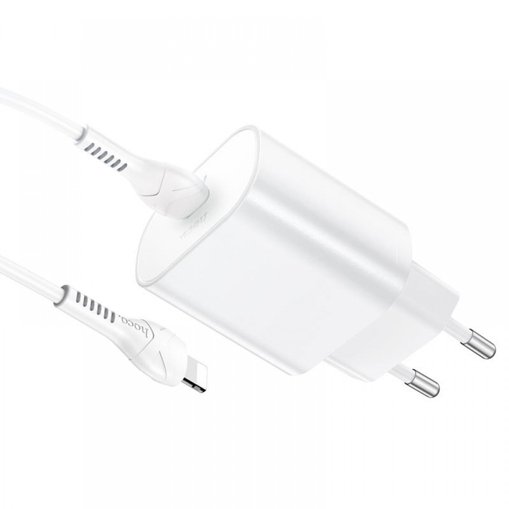 СЗУ Hoco N22 Jetta PD25W (1USB-C) + кабель Type-C to Lightning СЗУ Hoco N22 Jetta PD25W (1USB-C) + кабель Type-C to Lightning