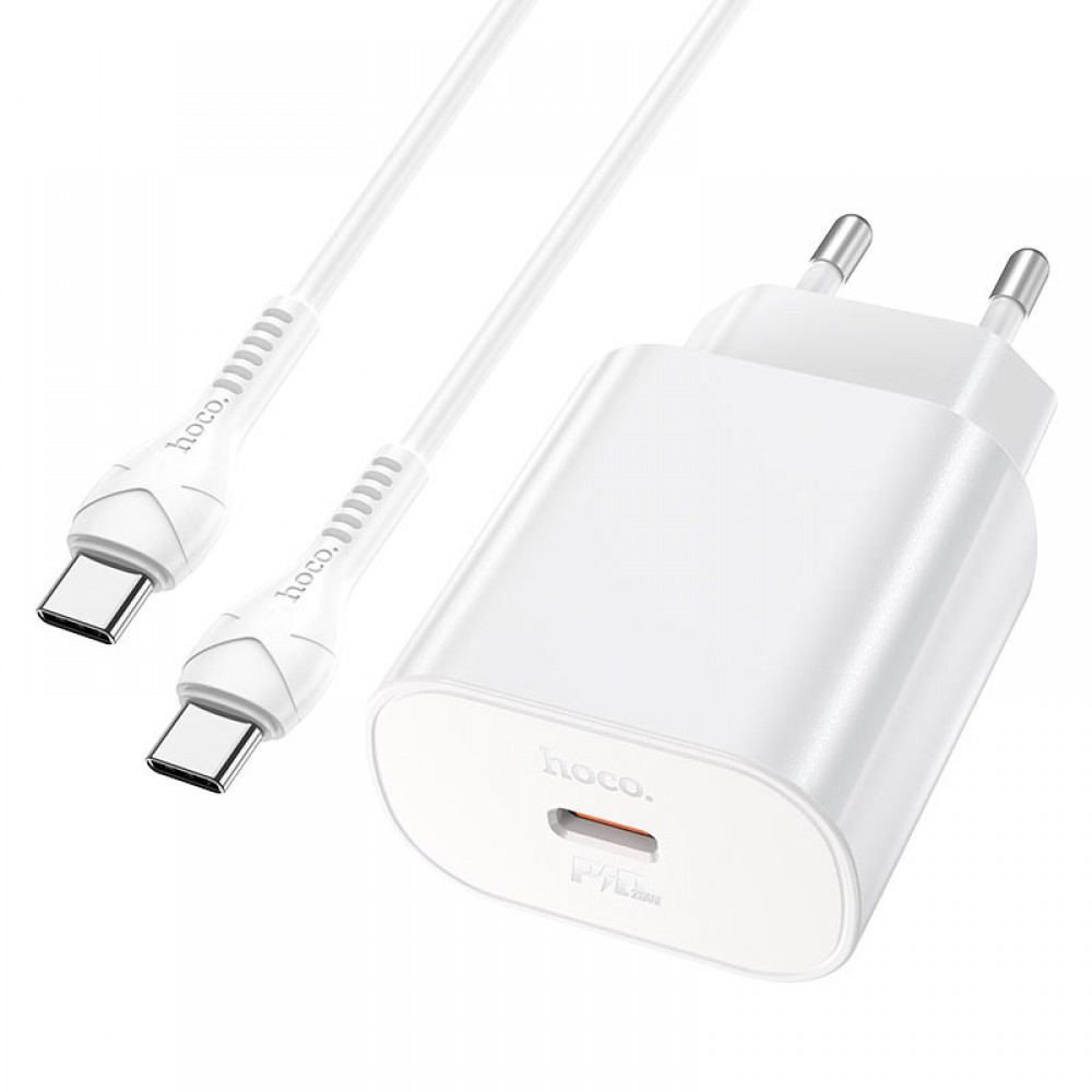 СЗУ Hoco N22 Jetta PD25W (1USB-C) + кабель Type-C to Type-C