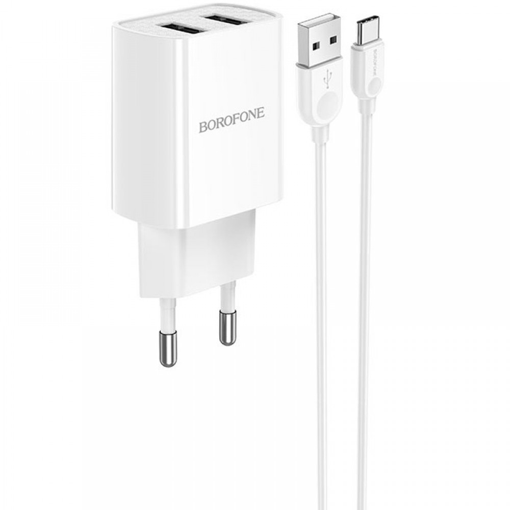 МЗП Borofone BA53A Powerway (2USB/2.1A) + Type-C