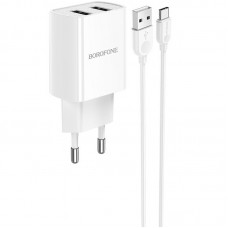 МЗП Borofone BA53A Powerway (2USB/2.1A) + Type-C