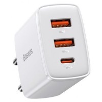 СЗУ Baseus Compact Quick Charger 30W QC+PD (2USB-A/1C) (CCXJ-E)