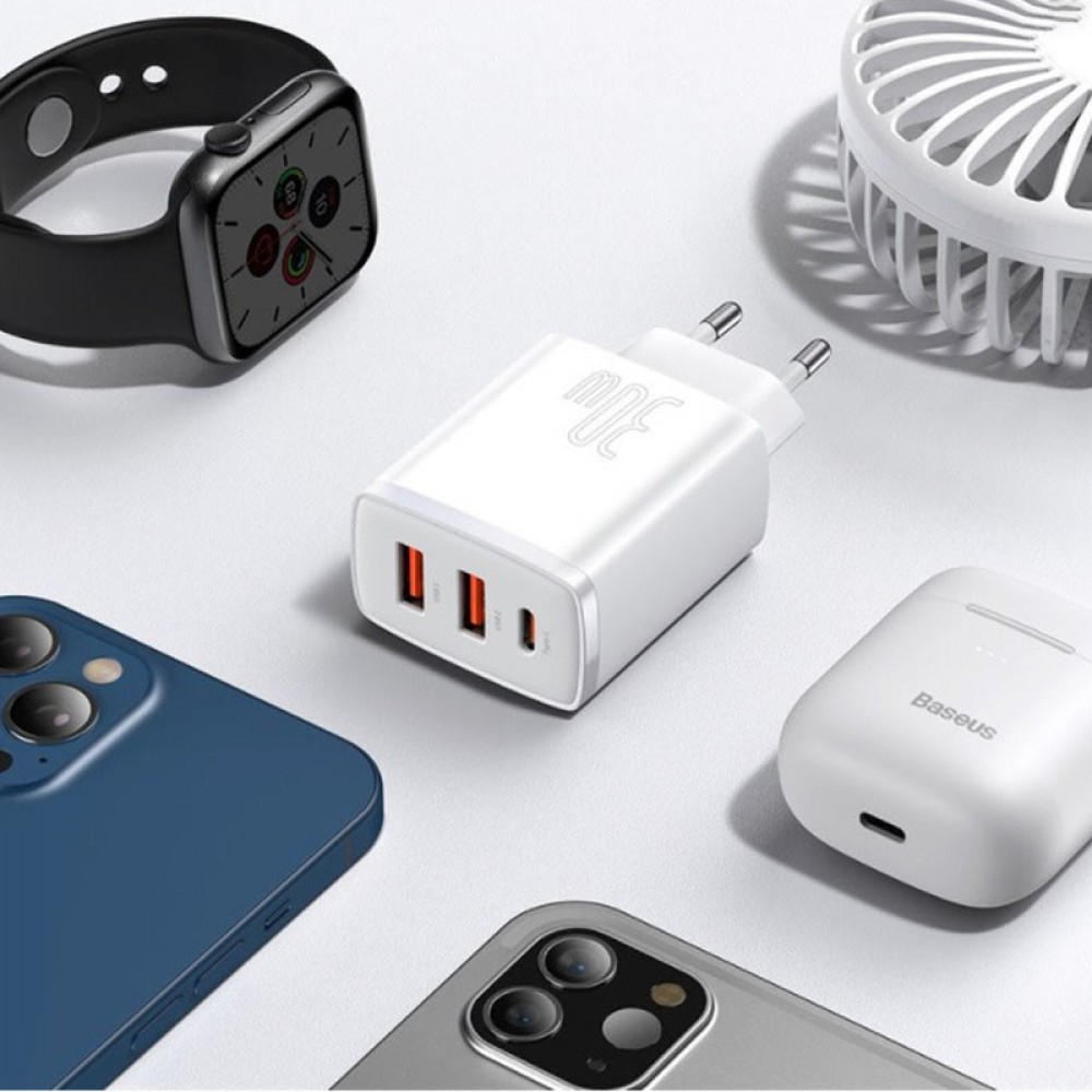 МЗП Baseus Compact Quick Charger 30W QC+PD (2USB-A/1C) (CCXJ-E) МЗП Baseus Compact Quick Charger 30W QC+PD (2USB-A/1C) (CCXJ-E)