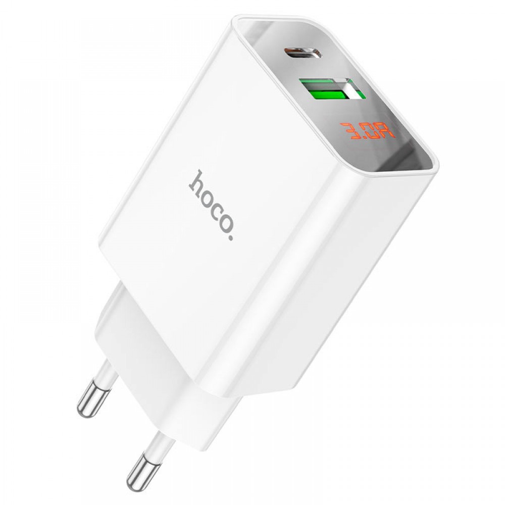 МЗП Hoco C100A with digital display PD20W+QC3.0 (1USB-A/1C) МЗП Hoco C100A with digital display PD20W+QC3.0 (1USB-A/1C)