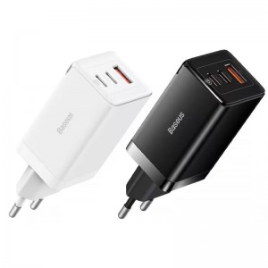 СЗУ Baseus GaN5 Pro 65W 2Type-C+USB 100W EU (CCGP12020)