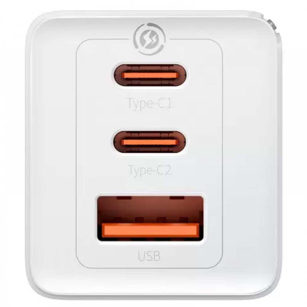 СЗУ Baseus GaN5 Pro 65W 2Type-C+USB 100W EU (CCGP12020)