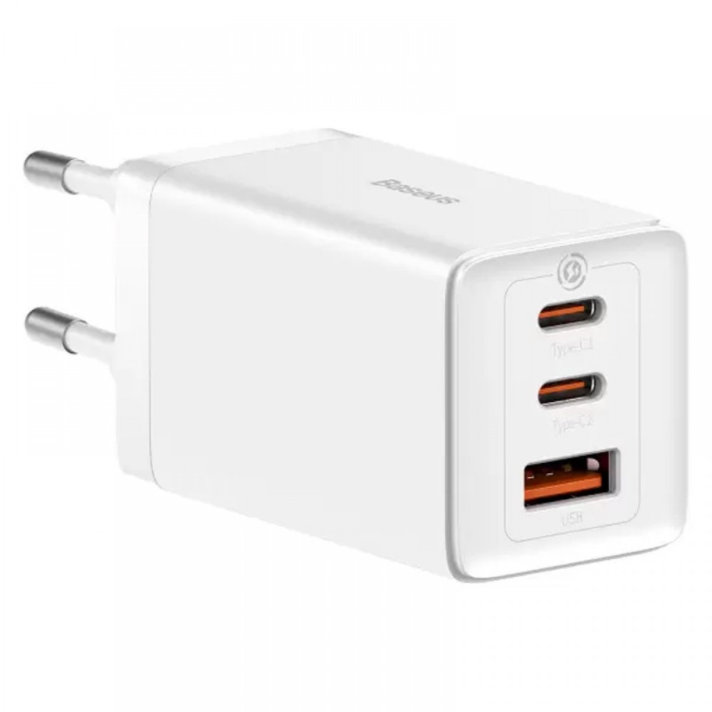 СЗУ Baseus GaN5 Pro 65W 2Type-C+USB 100W EU (CCGP12020)