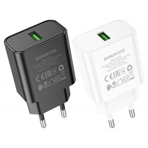 МЗП Borofone BA72A Spring QC3.0 (1USB-A)