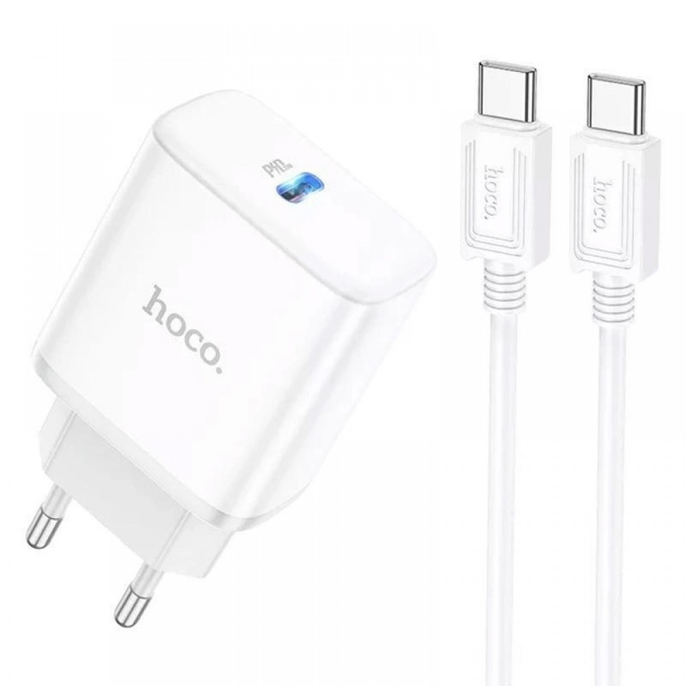 МЗП Hoco C104A PD20W (1USB-C) + кабель Type-C to Type-C