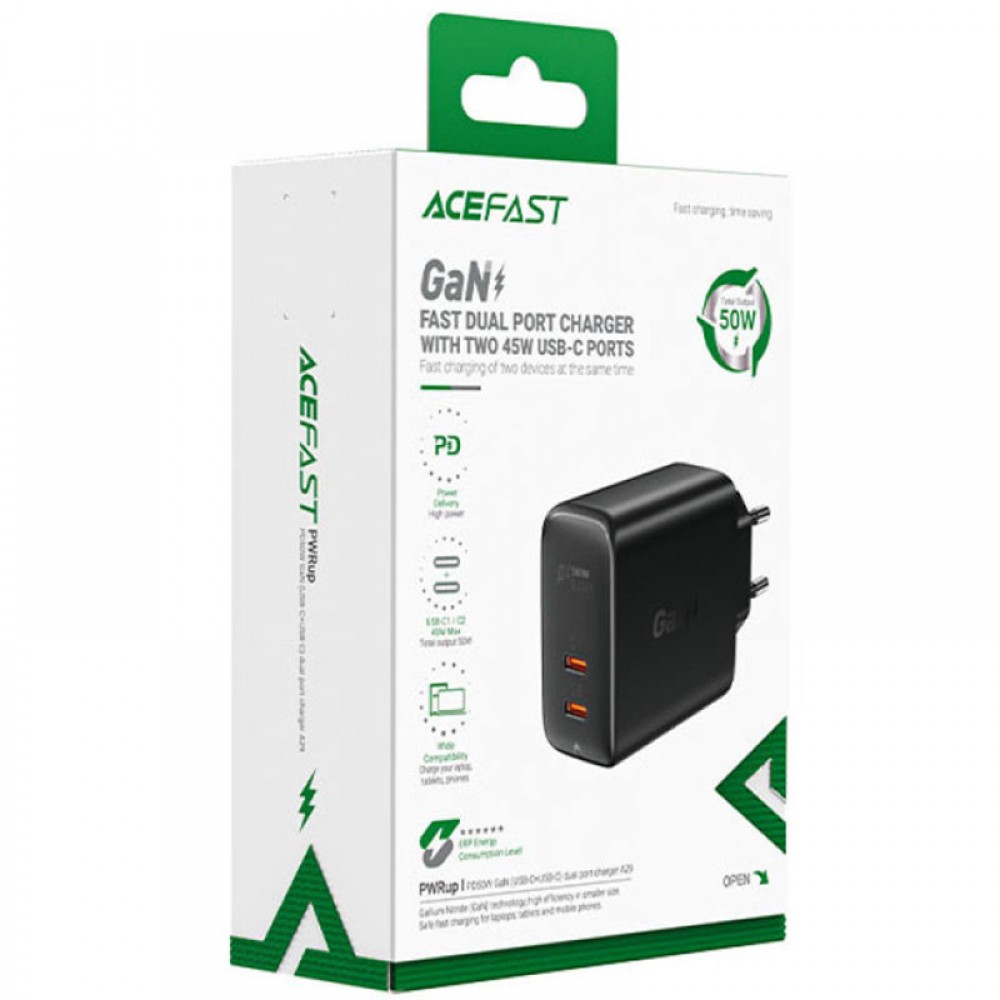 МЗП Acefast A29 PD50W GaN (USB-C+USB-C) dual port МЗП Acefast A29 PD50W GaN (USB-C+USB-C) dual port