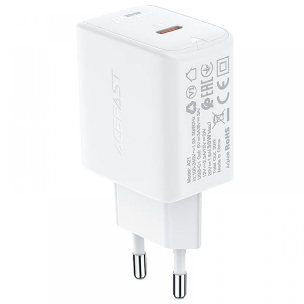МЗП Acefast A21 30W GaN single USB-C МЗП Acefast A21 30W GaN single USB-C