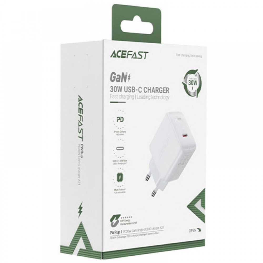 МЗП Acefast A21 30W GaN single USB-C МЗП Acefast A21 30W GaN single USB-C