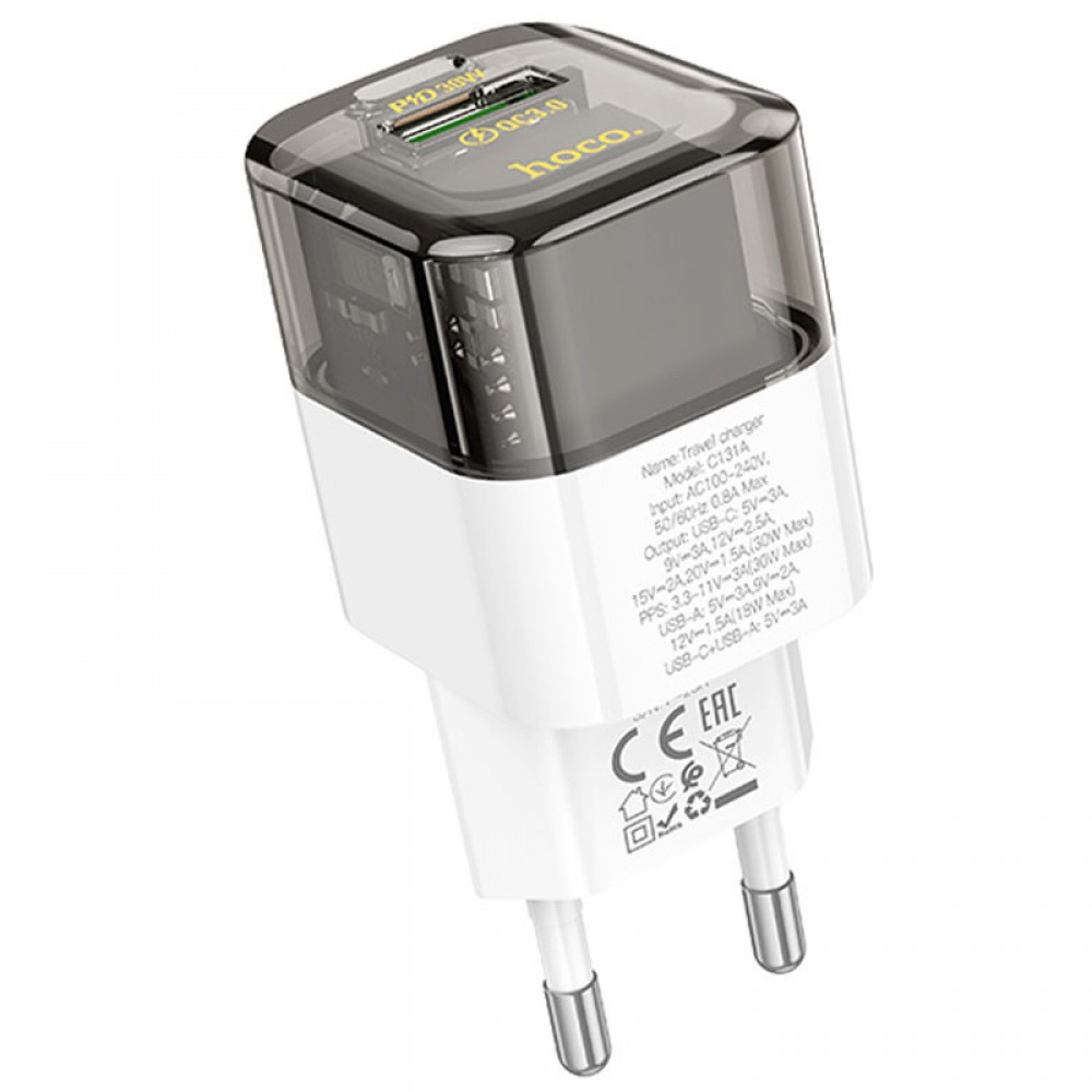 МЗП Hoco C131A Platium PD30W+QC3.0 (1USB-C) МЗП Hoco C131A Platium PD30W+QC3.0 (1USB-C)