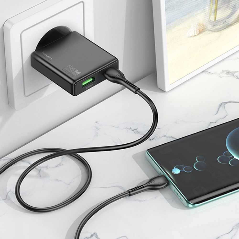 МЗП Hoco N38 Delgado PD20W+QC3.0 (1USB-A/1C)