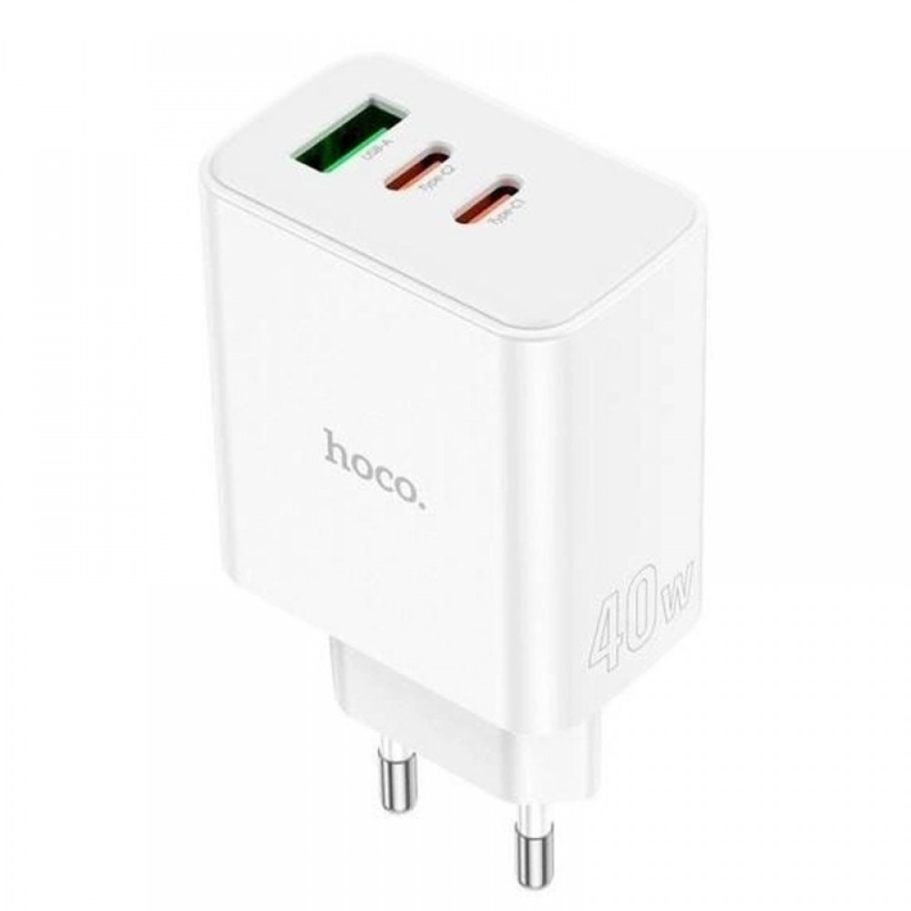 СЗУ Hoco C126A PD40W+QC3.0 (1USB/2Type-C)