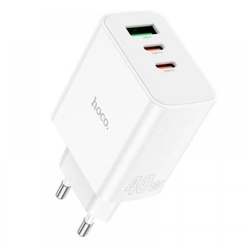 СЗУ Hoco C126A PD40W+QC3.0 (1USB/2Type-C)