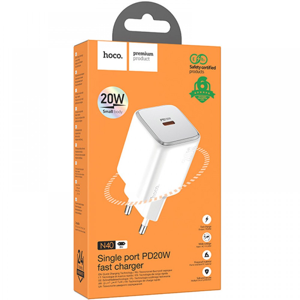 СЗУ Hoco N40 Mighty 1C PD20W СЗУ Hoco N40 Mighty 1C PD20W