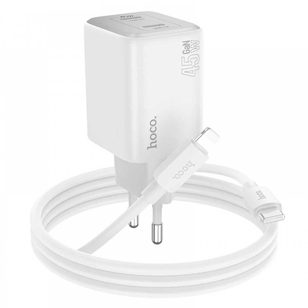 МЗП Hoco N42 Elogiado 2C PD45W + Type to Lightning МЗП Hoco N42 Elogiado 2C PD45W + Type to Lightning