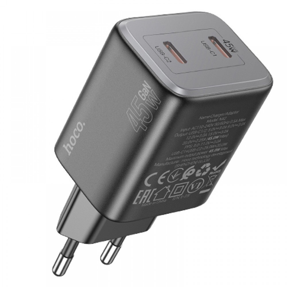 СЗУ Hoco N42 Elogiado 2C PD45W СЗУ Hoco N42 Elogiado 2C PD45W