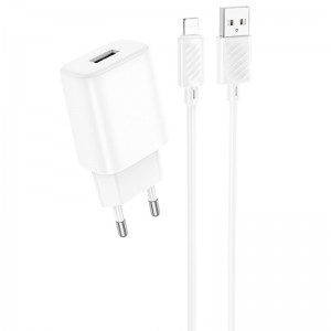 МЗП Hoco C134A Solid 1USB-A 12W + Lightning